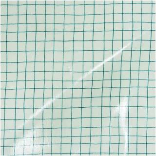 Druckstoff beschichtet Hygge kariert mint-grün 140cm - Weiß, Grün