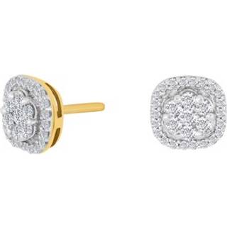 Siersbøl 14kt. guldørestikker med diamant på i alt 0.29ct W/SI