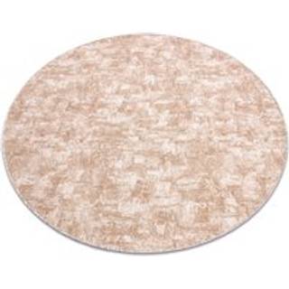 TÆPPER hjul SOLID beige 30 KONKRET cirkel 133 cm