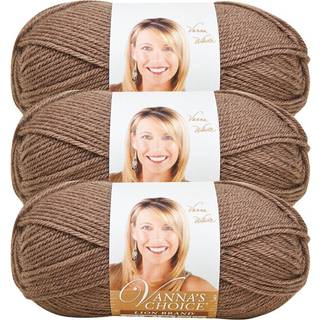 (3 pakke) Lion Brand Yarn Vanna's Choice Yarn Taupe