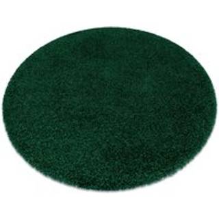 Tæppe SOFFI hjul shaggy 5cm flaske grønt cirkel 120 cm