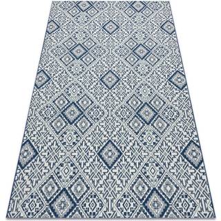 Sisaltæppe SISAL COLOR 19247/699 Firkanter Roma Fliser blå 200x290 cm