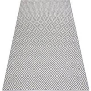 Sisaltæppe SISAL FLAT 48607637 Firkanter, rhomber grå / fløde 160x230 cm