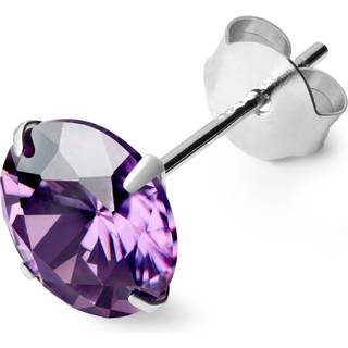 Lys Lilla 8mm Zirkon Ørering