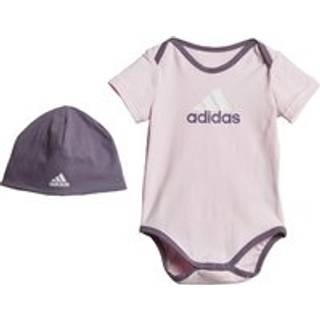 Essentials Big Logo Bodysuit and Beanie Kids gavesæt - Clear Pink / Shadow Violet - 104