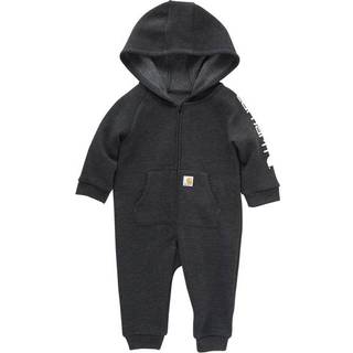 Carhartt-drenge lang?rmet zip-front h?tte Coverall Caviar Black Heather 6 m?neder