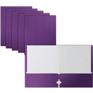 To lommeportef?lje mapper 50-pak lilla bogstavst?rrelse papirmapper efter bedre kontorprodukter 50 stykker lilla