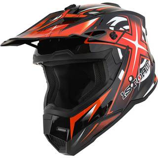 1Storm voksen motocross hjelm BMX MX ATV Dirt Bike Four Wheeler Quad Motorcykel Full Face Hjelm Racing Style: HF801 Sonic Orange