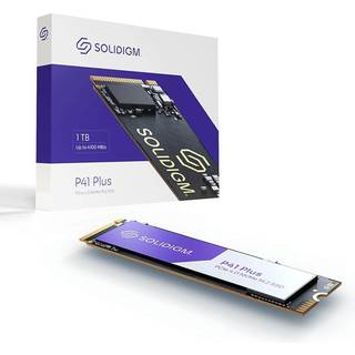 Solidigm P41 Plus 1TB SSD PCIe Gen 4 NVME 4.0 X4 M.2 2280 3D NAND -opbevaringsopgraderinger til pc og laptops hver dag computing og spil SSDPFKNU