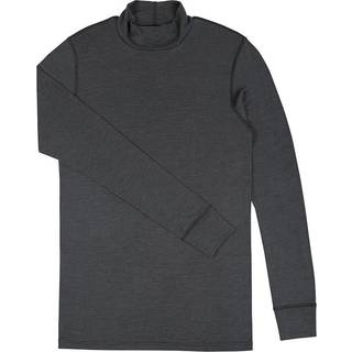 Johansen uld-silke langærmet t-shirt med rullekrave grå X-Small