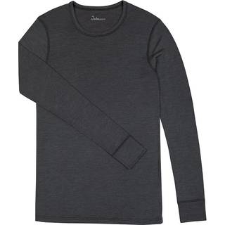 Johansen uld-silke langærmet t-shirt grå Large