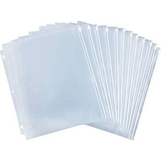 Antner 12 Pack Binder Pockets Letter St?rrelse 3 Huller 11.4 """" X 9.8 """" Lynl?sbindemapper til 3-ring bindemiddel l?se bladposer Vandt?t pose-dok