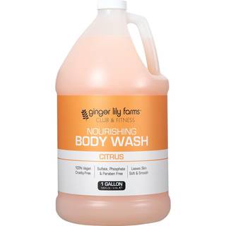 Ingef?r Lily Farms Club & Fitness Nourishing Body Wash 100% Vegan & Cruelty-Free Bad & Shower Gel for Men and Women Citrus Duft 1 gallon (128 fl.