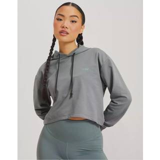 Stride Cropped Hoodie Wmn Sea Green
