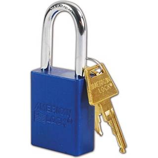 Amerikansk l?s A1106BLU h?ngel?s aluminiumbl?