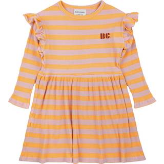 Bobo Choses Striped ribbed jersey dress - multicoloured - Y 8