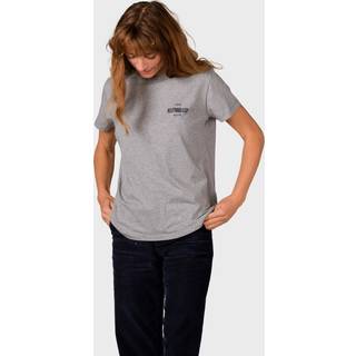 Klitmøller Collective - Womens small logo tee - Grey melange - S