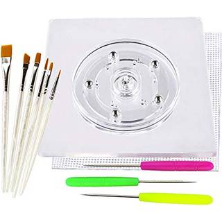 Cookie Decorating Supplies Cake Sugar Illy Cookie Tools inklusive 1 akryl cookie drejebord 6 cookie dekoration b?rster 1 anti-slip silikone mat o