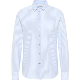 Oxford Shirt Stribet - Regular Fit - Lyseblå