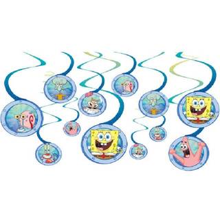 Amscan SpongeBob Hanging Swirl Value Pack (flerfarvet) festtilbeh?r
