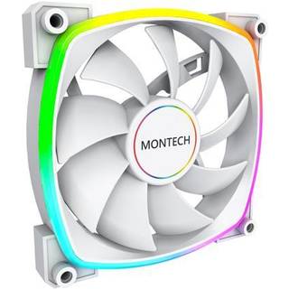 Montech AX140 PWM WH - Kabinet køler - 140mm - Hvid med RGB - 28 dBA