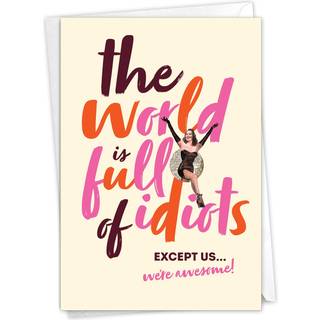 Nobleworks - 1 Sjov fødselsdag lykønskningskort - Sassy Bday -kort til kvindepapirhumor - vi er fantastiske C9310bdg