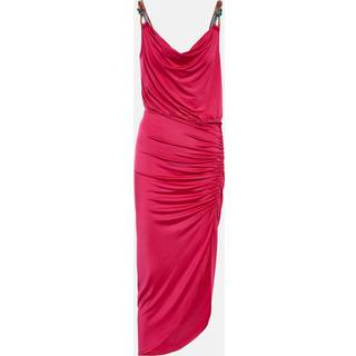 Veronica Beard Biava beaded ruched midi dress - green - XXXL