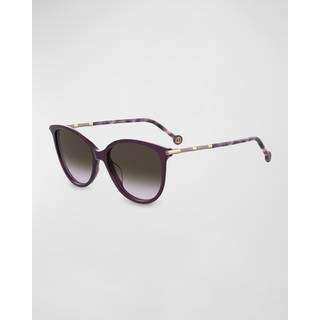Carolina Herrera HER 0189/G/S Asian Fit T1W/QR 57 Solbriller Kvinder Purple - Plum Gold - 57mm