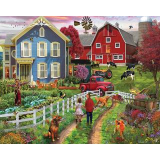 White Mountain Puzzles Country Farm Life 1000 Piece Jigsaw Puzzle