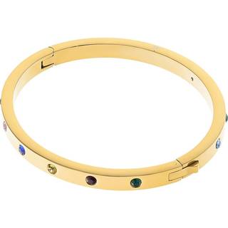 Kate Spade New York Gold Set in Stone Multicoloured Hinged Bangle - 6cm