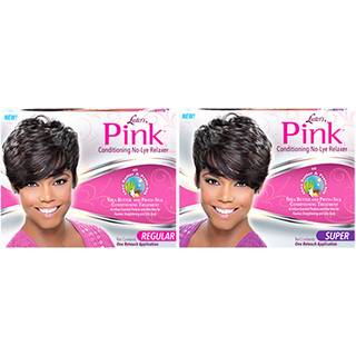 Pink Luster's Conditioning No-Lye Relaxer Kit Regular 1-applikation (pakke med 2)