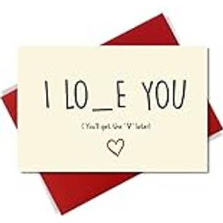 Cheerin Valentinsdagskort til ham eller hende | Jubil?umskort | Gaver til ham eller hende | Sjov gave f?dselsdagskort til mand kone k?reste m?nd