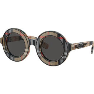 Burberry Børn JB4386 377887 Solbriller Acetat Brun Grå Rund Normal