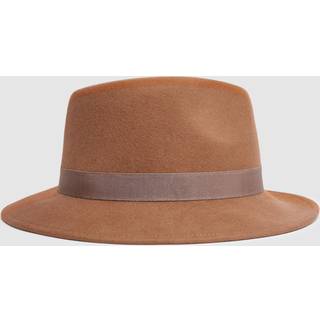 Reiss Reiss Camel Ally Wool Fedora Hat