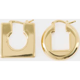 Jacquemus Les boucles rond carrÃ© earrings - gold - One Size