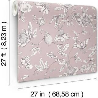 York Wallpaper Passion Flower Toile RT7851