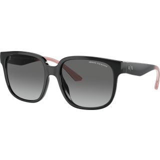 Armani Exchange AX4136SU 821111 56 Solbriller Kvinder Black - Shiny Black - 56mm