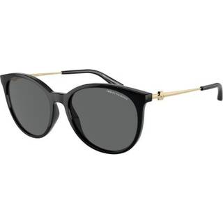 Armani Exchange AX4140SF Asian Fit 815887 56 Solbriller Kvinder Black - Shiny Black - 56mm
