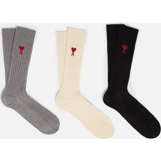 Ami Paris Set of 3 cotton-blend socks - multicoloured - EU 46