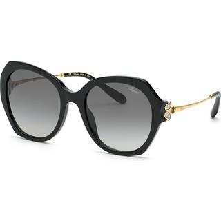 Chopard SCH354V 0700 54 Solbriller Kvinder Black - Glossy Black - 54mm