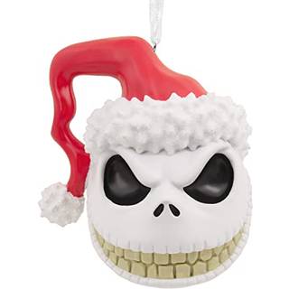 Hallmark Disney Tim Burton's The Nightmare Before Christmas Jack Skellington Head Christmas Ornament Resin