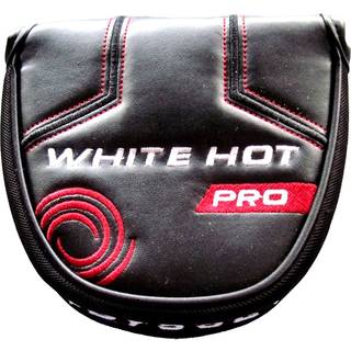 ODYSSEY White Hot Pro Large Mallet Putter Putterhovedcover - NY hælskaft, Sort/Hvid/Rød