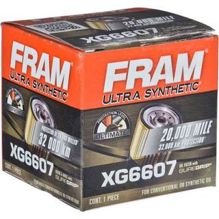 FRAM Ulta Synthetic Automotive Replacement Oil Filter designet til syntetiske olieskift, der varer op til 20 000 Miles XG6607 med Suregrip (pakke