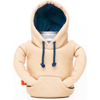 Puffin - The Hoodie Sweatshirt - Isoleret 12 oz kan køligere I ølflaske & soda kan isolator holde drikkevarer og drikkevarer koldt - taco tan/sej
