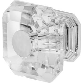 Wisdom Stone 4222ch-C Clubhouse Cabinet Knob 1 Count (Pack of 1) Polished Chrome/Clear