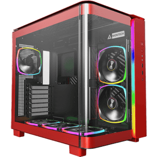 Montech King 95 Pro - Red - Kabinet - Miditower - Rød