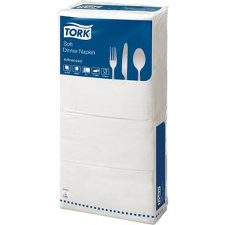 TORK Serviet 3-lag 39x39 cm 1/8 Hvid 1200 stk (477579)