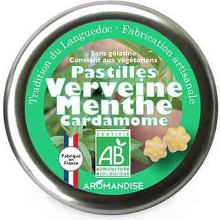 Aromandise Pastiller M. Verbena, Mynte & Kardemomme Økologisk - 45 g