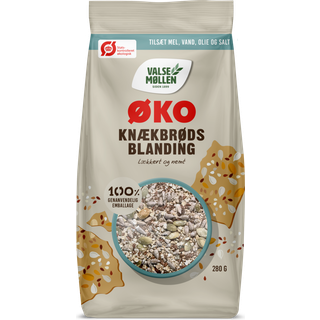 Økologisk knækbrødsblanding 280 g - Valsemøllen