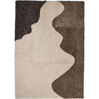 Gulvtæppe | River | Lammeskind | Korthåret Short Wool Curly Sheepskin River Design Rug